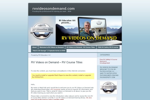 rvvideosondemand.com site used Ocean Mist 2.0