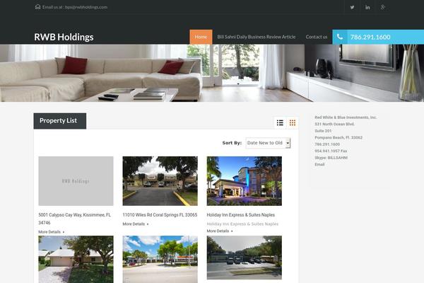 rwbholdings.com site used Realhomes2