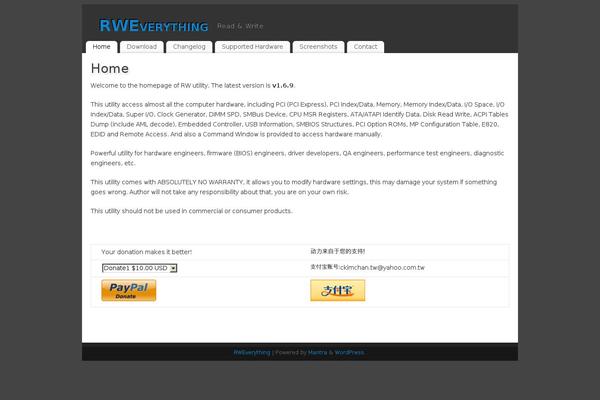WordPress website example screenshot