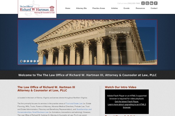 rwhartmanlaw.com site used Hatman-law