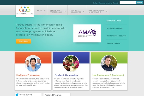 rxsafetymatters.org site used Rxsafetymatters