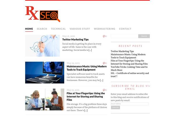 rxseo.net site used MH Purity lite