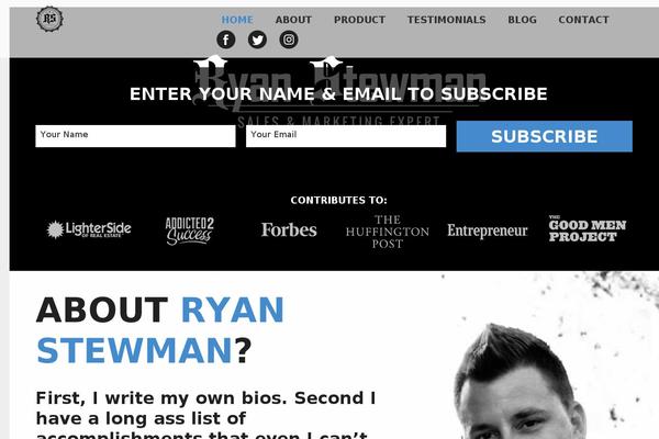 ryanstewman.com site used Ryan-stewman