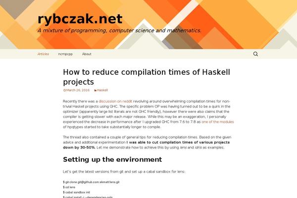 WordPress website example screenshot