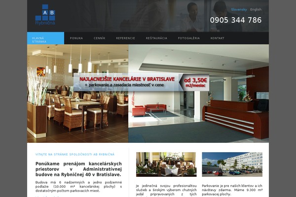 rybnicna.sk site used Blogwave