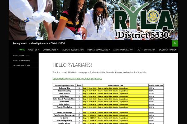 WordPress website example screenshot