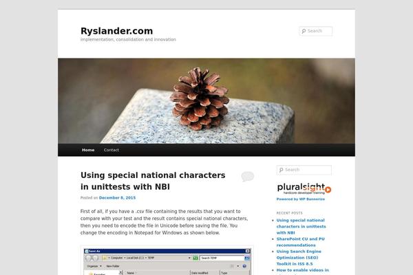 WordPress website example screenshot
