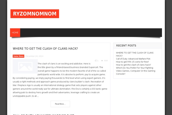 Gameleon theme site design template sample