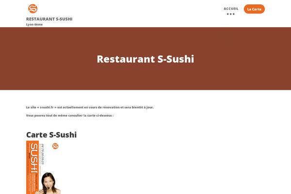 s-sushi.fr site used Restaurant Recipe