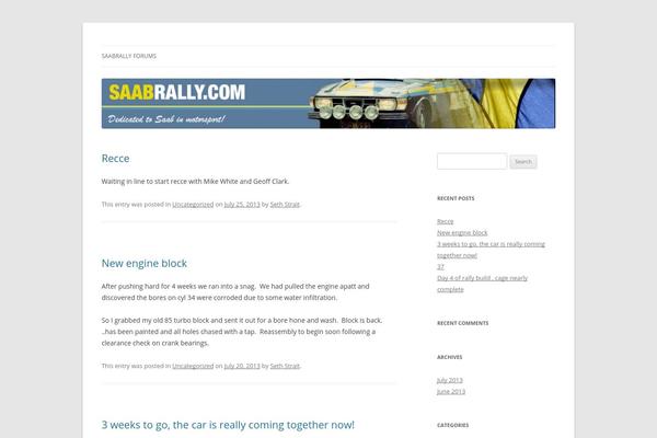 Twenty Twelve theme site design template sample