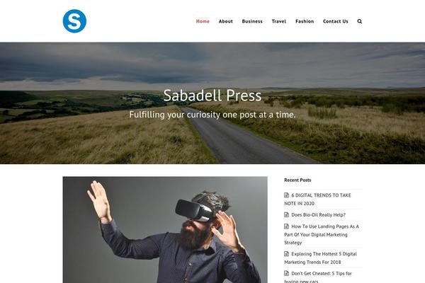 Total theme site design template sample