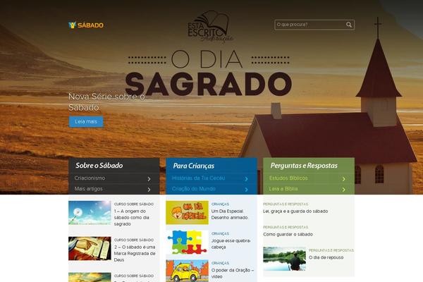 sabado.org site used Novotempo