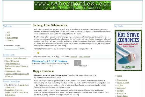 WordPress website example screenshot