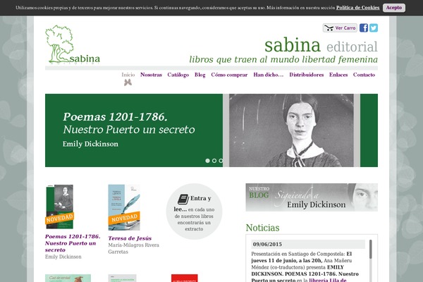 SABINA theme site design template sample