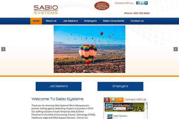 sabiosystems.com site used Sabio