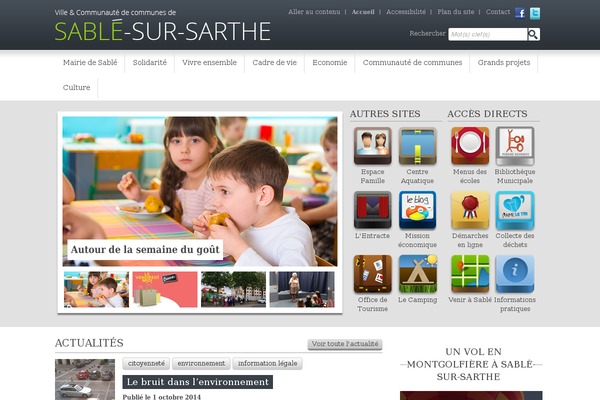 sablesursarthe.fr site used Novacity