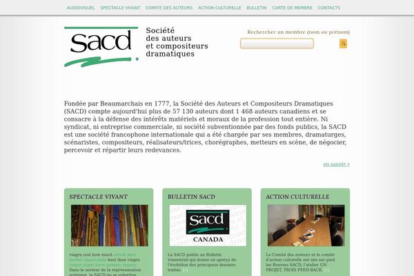 sacd.ca site used Tectxon-child