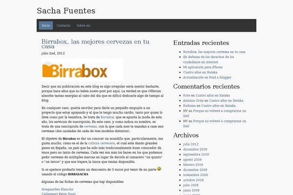 sachafuentes.com site used Onepenny