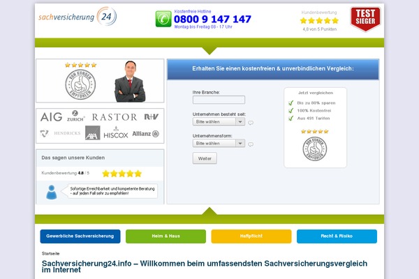 sachversicherung24.info site used Sach24