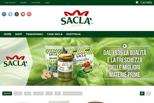 saclastore.it site used Sacla