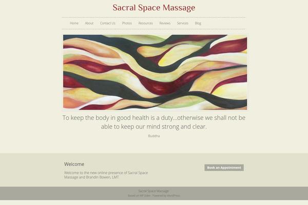 sacral-space.com site used Divi Child