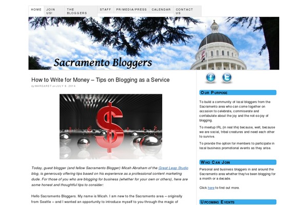 WordPress website example screenshot