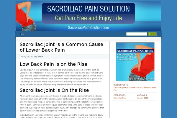 sacroiliacpainsolution.com site used Customize