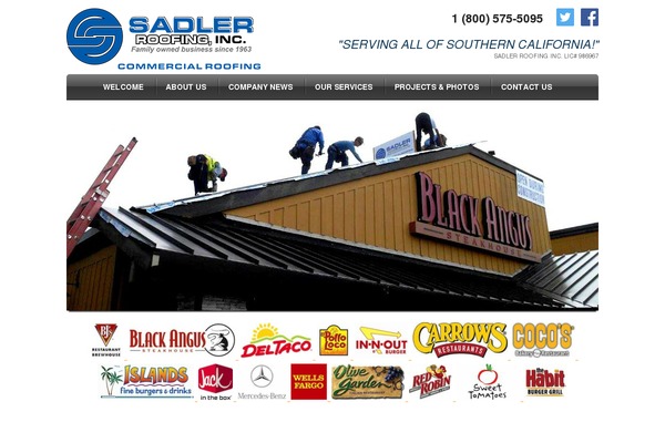 sadlerroofing.com site used Sadler