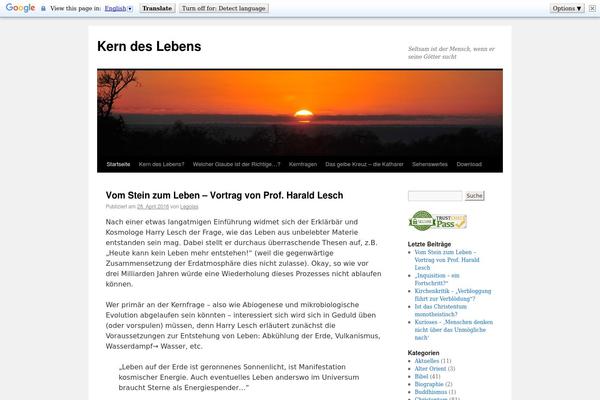 Twenty Ten theme site design template sample
