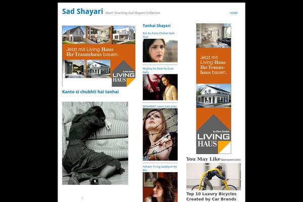 sadshayari.co.in site used Sadshayari