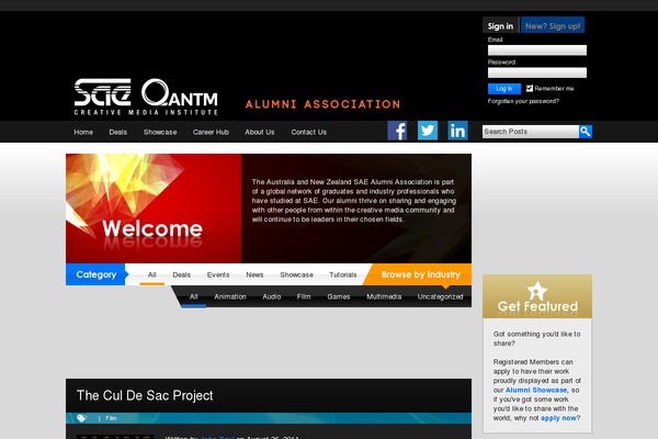 Alumni theme site design template sample