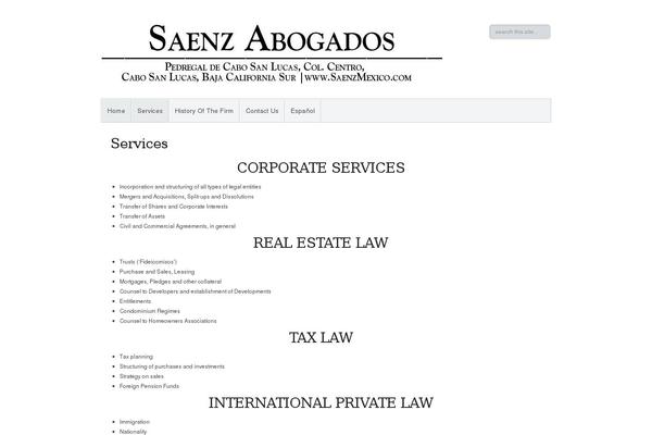 saenzmexico.com site used Skt-legalexpert-pro