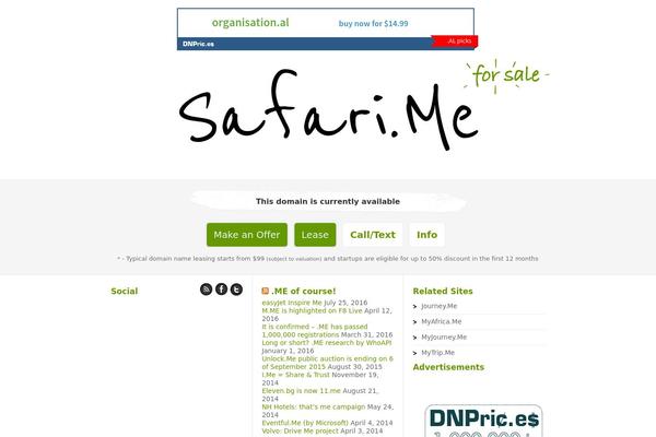 safari.me site used Jinglydp