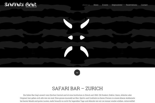 safaribar.ch site used Musterpage-v8