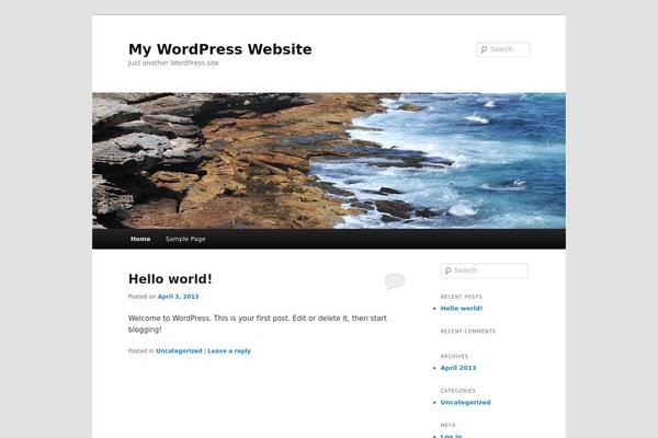 WordPress website example screenshot