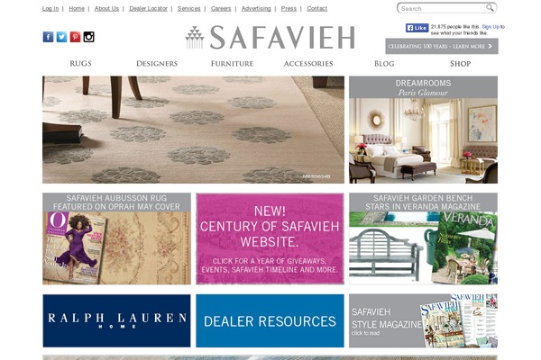 safavieh.com site used Safavieh