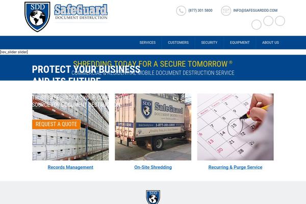 safeguarddd.com site used Safehuard_document_destruction