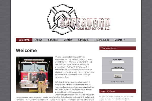 safeguardhomeinsp.com site used Gonzo