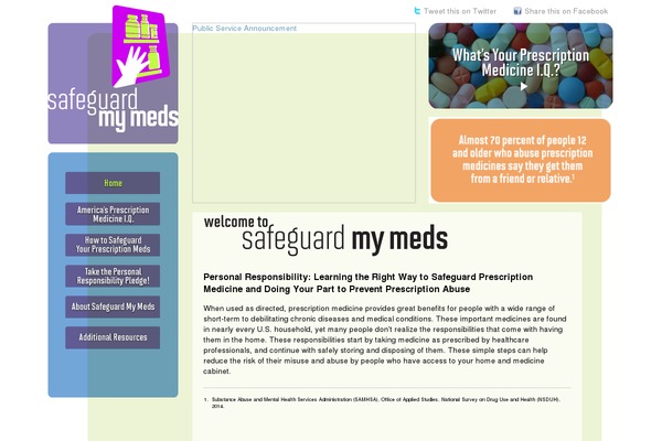 safeguardmymeds.org site used Safeguard-my-meds