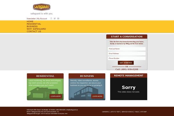 safeguardsecurity.com site used Safeguard-theme