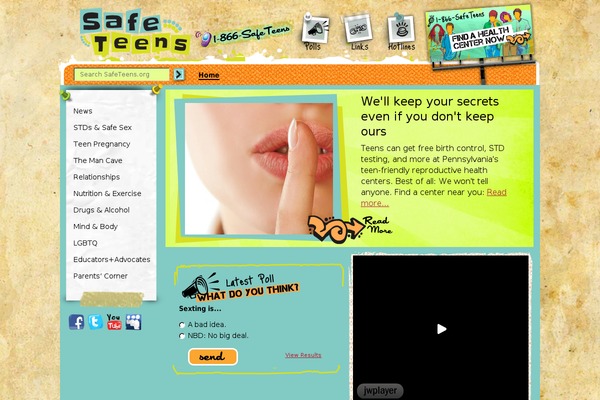 safeteens.org site used Safe-teeens-tumblr