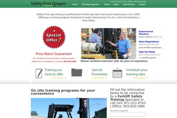 WordPress website example screenshot