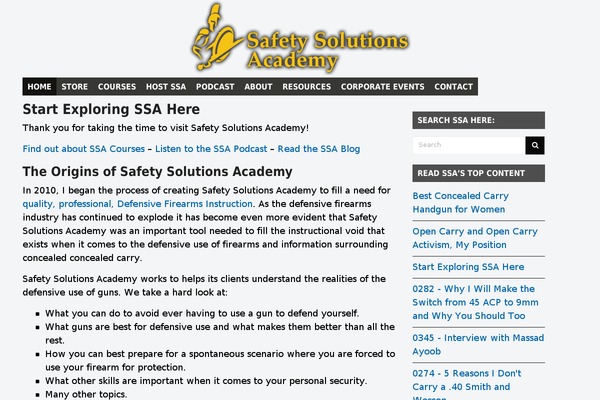 safetysolutionsacademy.com site used Ssa