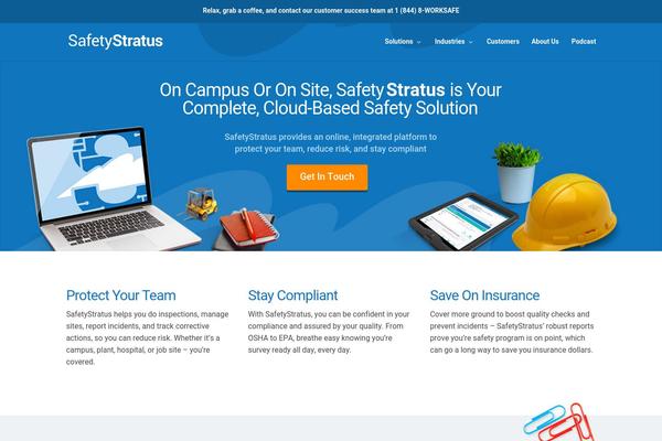 safetystratus.com site used Divi