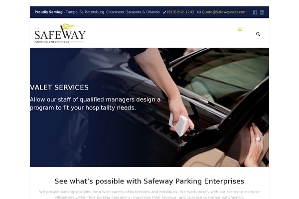 safewayvalet.com site used Safewayparking2.0