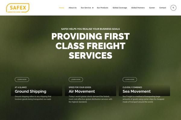 Logistic theme site design template sample