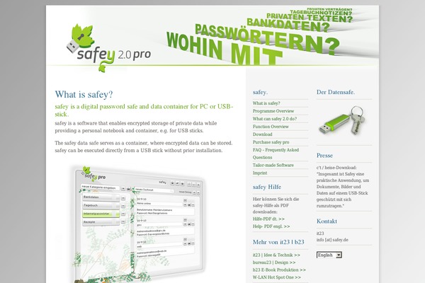 safey.de site used Yaml-green