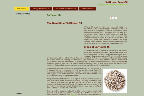 saffloweroil theme websites examples