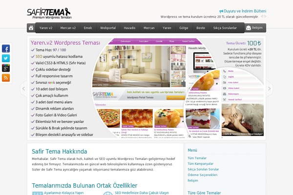 safirtema theme websites examples