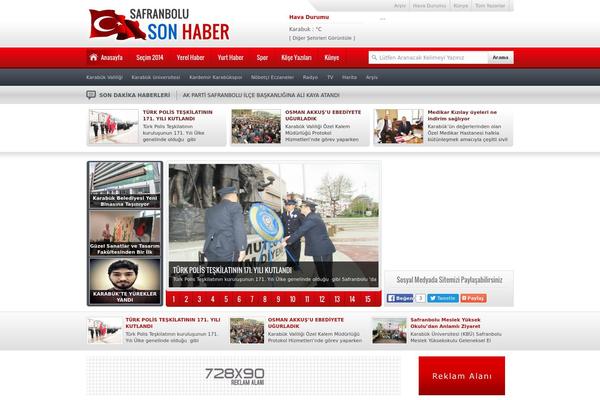 Haber theme site design template sample